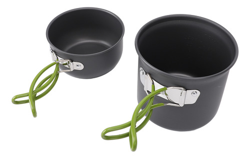 Juego De Ollas Para Acampar, Kit De Cuchara Y Tenedor De Ale