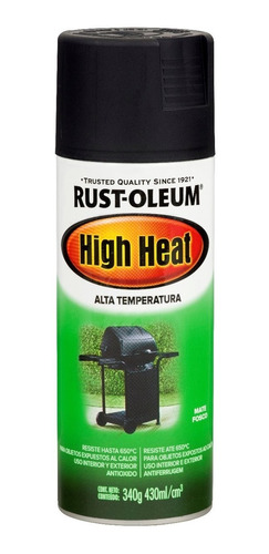 Pintura En Aerosol Rust Oleum Alta Temperatura 340gr - Imagen Pinturerias -