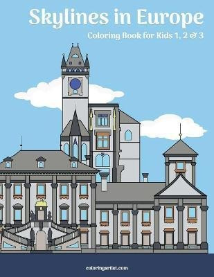 Libro Skylines In Europe Coloring Book For Kids 1, 2 & 3 ...