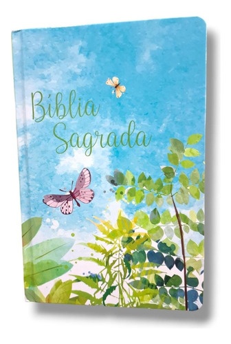 Biblia Sagrada Nova Versão Internacional: Borboleta Nas Flores, De Cristãos Nova Versão. Capa Dura Editorial Plenitude, Capa Dura Em Português, 2024