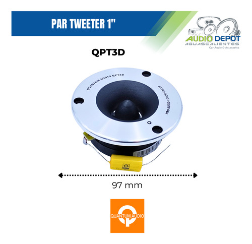 Par De Tweeter Bala 150w Open Show Pro Audio Quantum Qpt3d