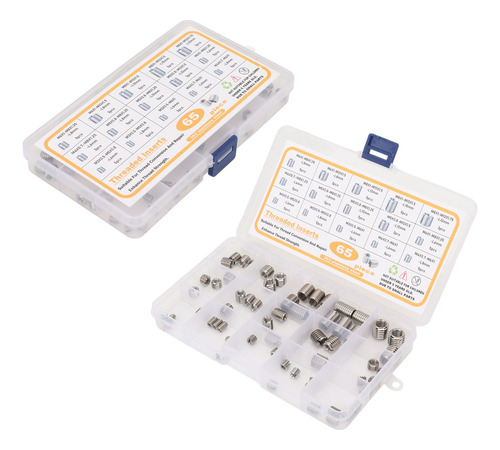 Qw1 Insertos De Rosca De Acero Inoxidable, 65 Piezas,