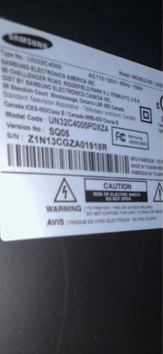 Imagen 5 de 5 de Televisor Samsung Lcd De 32 Pulgadas Para Reparar