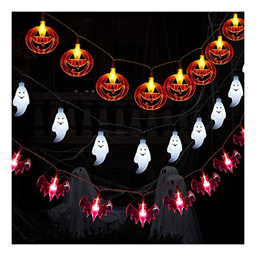 Wehvkei Halloween Luces Decoraciones Conjunto De 3 K7yc6