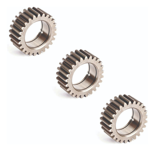 Kit 3 Engrenagem Com Rolamento E Trava Cubo Roda Jcb 3c 214e