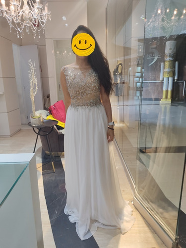 Vestido De Novia Talento Moda Con Tul Brillante Y Pedrería (Usado)