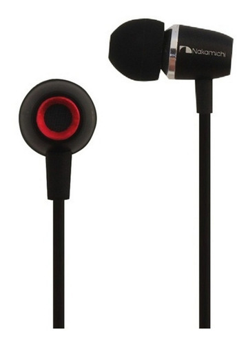 Auriculares Con Cable Microfono In Ear Pc Nakamichi Ce300 Color Negro