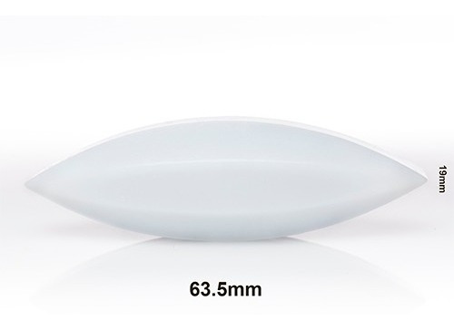 Barra Magnetica Forma Huevo De Teflon 19 X 63.5mm Blanca