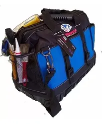 Comprar Bolsa Maleta Lona 23 Bolsos Para Ferramentas Fundo Borracha Cor Azul no Mercado Livre
