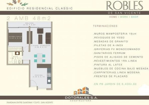 Imagen 2 de 19 de Venta De Departamento 2 Ambientes - San Vicente