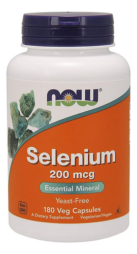 Now Foods Ultra Selenium Selenio Puro Organico 200mg 180caps