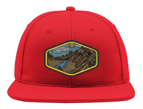 Snapback Rio Y Montañas Gorro Bordado