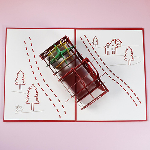 Tarjeta De Navidad 3d, Tarjeta De Felicitación , Tarjeta De