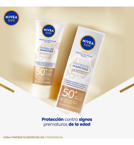 Nivea Sun Crema Facial Luminous630 Fps50 40 Ml