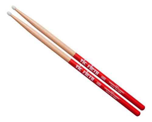 Vic Firth X5anvg Par De Baquetas 5a Punta De Nylon Batería Color Natural