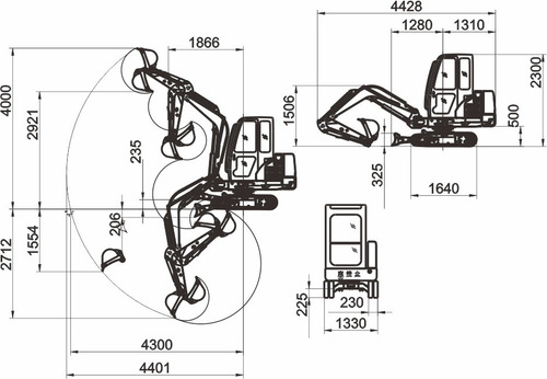 Imagen 3 de 9 de Excavadora Hidráulica Orugas - Nante Fema 2,4 Tn Diesel 30hp