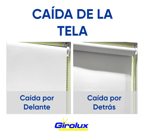 Cortina Roller Girolux Blackout Roller 160 X 130 Blanco