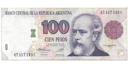 Argentina 100 $ Convertibles 1996 Bottero 3082 Usado