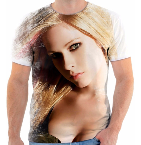 D1 Camisa Camiseta Personalizada Avril Lavgne Cantora P...