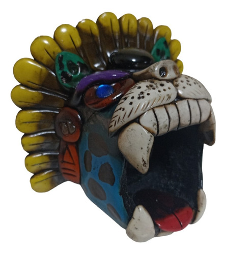 Silbato Rugido De Jaguar, 100% Artesanía De Teotihuacán