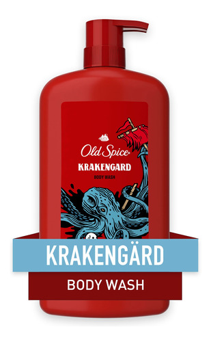 Gel De Baño 30 Onzas Old Spice Para Hombres Krakengard