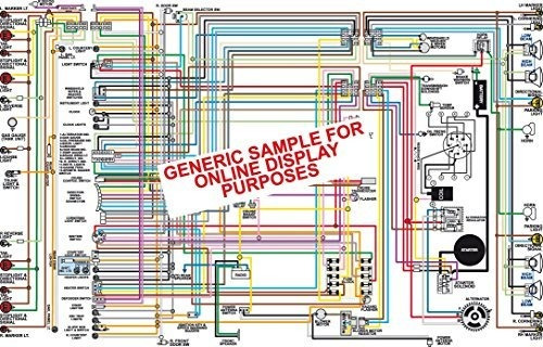 A Todo Color Laminado Diagrama De Cableado Fits 1961 Y 1962 