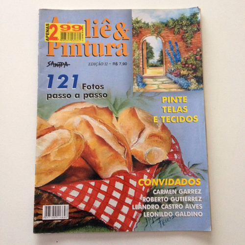 Revista Ateliê E Pintura Pinte Telas E Tecidos  B480