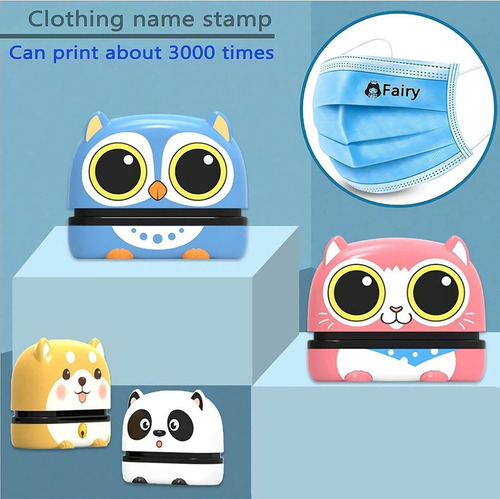 Sello De Nombre Personalizado Para Ropa De Niños De 4 Piezas