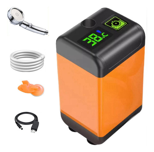 Ducha Portátil Ducha De Camping Salida De Agua 7800mah