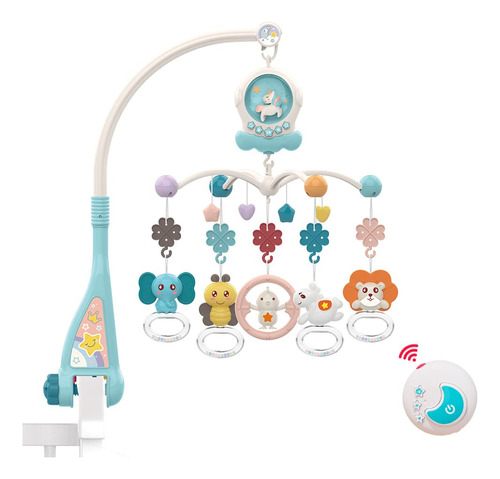 Eners Cuna Musical Para Bebe Con Luces Nocturnas Y Rotacion,