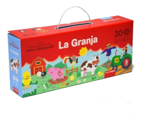 Puzzle Rompecabezas La Granja De Piso 30 Pzs 96x20cm Xxl