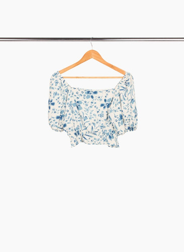 Imagen 3 de 4 de Blusa Nano, Lino Estampado Sienna #e4523