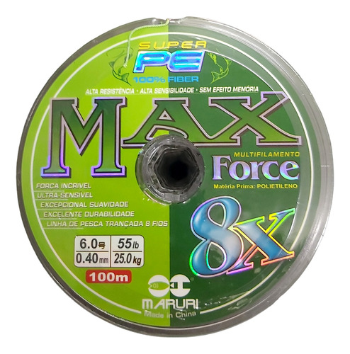 Multifilamento Maruri Super Max Force 8x Todas Las Medidas