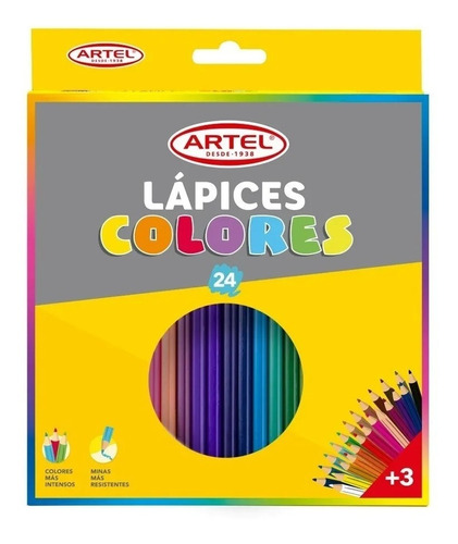 Lapices 24 Colores Artel