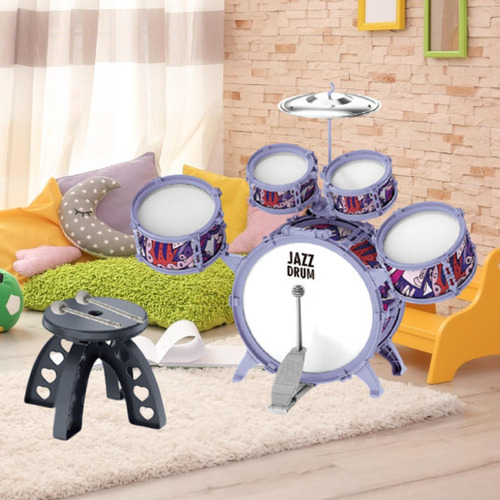 Drum Set Desarrollo Sensorial Toy Juguete Educativo Con La