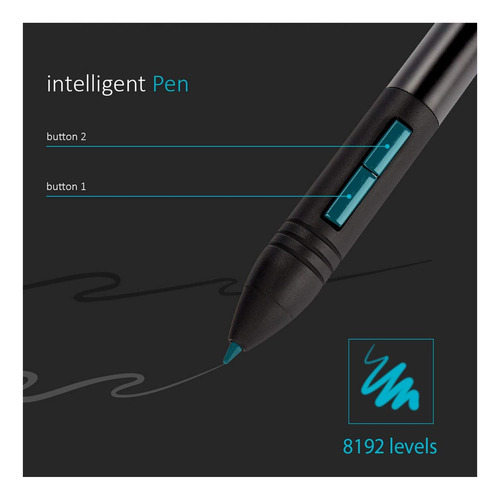 Huion Wh1409 Tableta De Dibujo Gráfico Inalámbrico 8192 De