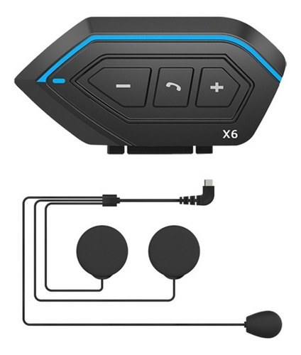 Casco De Moto Bt 5.0 Headset Ip67 Impermeable Auto