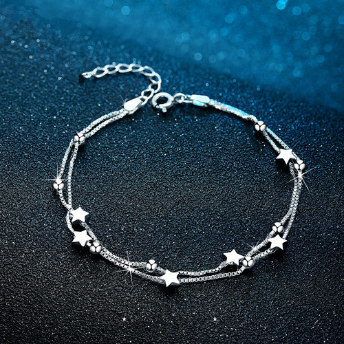 ** 2pzs Collar Colgante Con Pulsera De Perlas Llenas