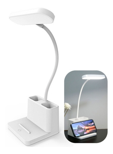 Imagen 1 de 9 de Lámpara De Escritorio Led Inalámbrico Táctil Recargable Usb