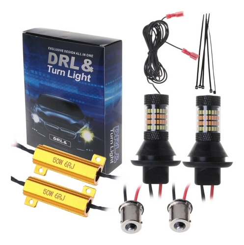 Bau15s 96-led 314 5w De Doble Color Switchback Led Drl Turn