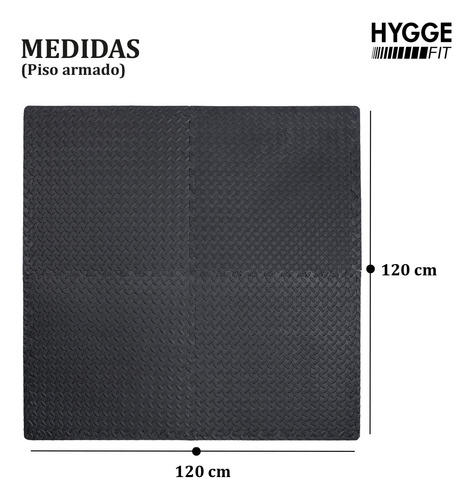 Imagen 6 de 9 de Piso Goma Eva Encastrable Bebé Gimnasio Gym 60x60 10m Packx4