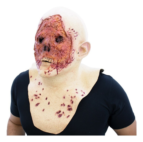 Mascara Hombre Sin Rostro No Face Zombie Latex Halloween