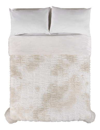 Cobertor King Size Everest Suave Color Beige Diseño De La Tela Liso