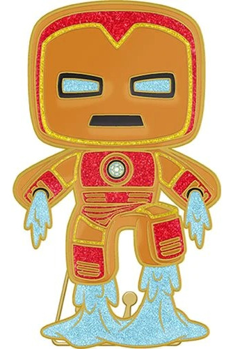 Funko Pop Pin: Marvel Holiday - Iron Man Galleta De Jengibre