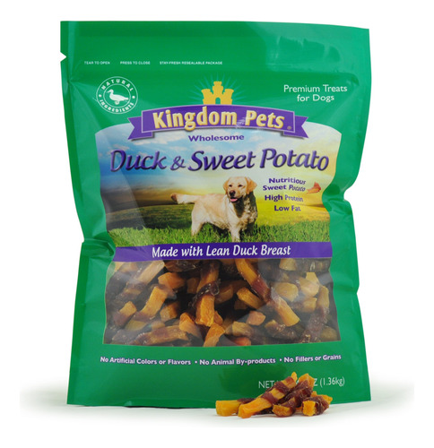 Kingdom Pets Filler Free Duck Jerky & Sweet Potato Twists, .