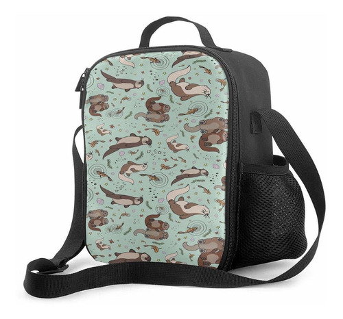 Sea Otters Bolsa De Almuerzo Picnic School Tote, Bolsa De Al