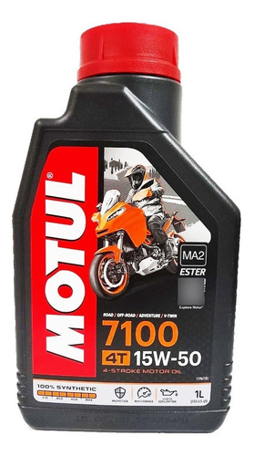 Aceite Motul 7100 15w50 4t Sintetico Motos