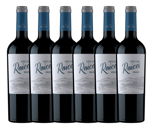 Vino Andeluna Raices Malbec 750ml Caja X6 - Gobar®