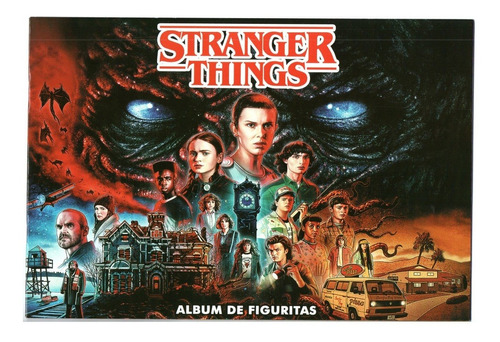 Álbum Stranger Things Completo A Pegar Con Sus 180 Figuritas