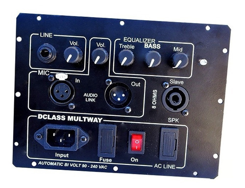 Kit Dclass P/ Ativação De Caixas Multivias 500 Watts Rms